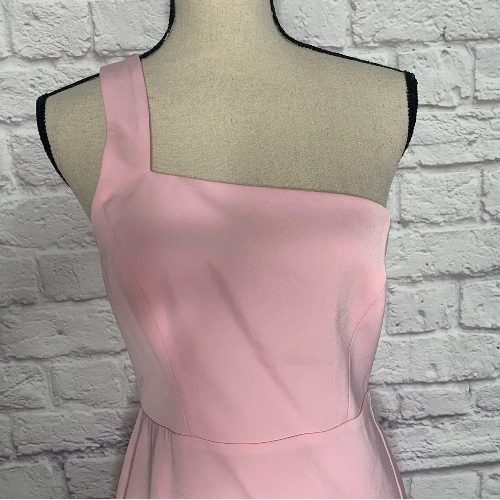 NWT NBD x Naven Mona Asymmetrical Dress in Light Lotus Pink - Picture 6 of 16